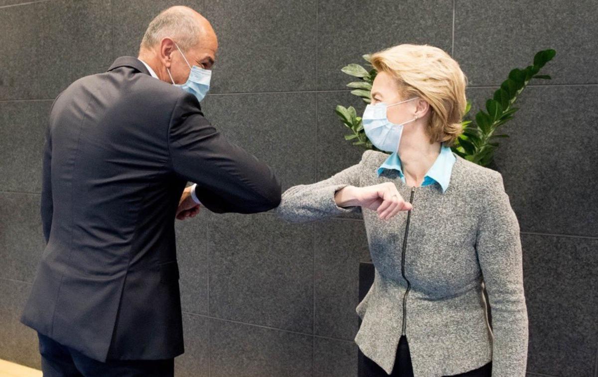 Janez Janša in Ursula von der Leyen | Foto Twitter