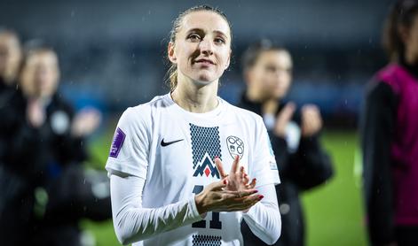 Slovenske nogometašice prvič izgubile, a se vseeno prebile med evropsko elito