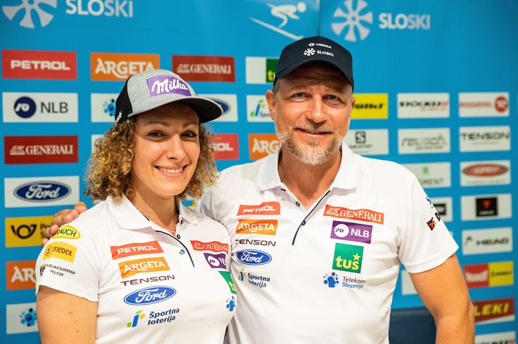Štuhec - Abplanalp, naveza, ki se odpravlja po olimpijsko zlato. | Foto: Vid Ponikvar