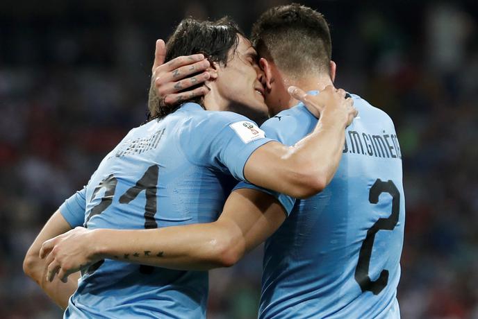 Cavani z dvema goloma poslal domov Ronaldovo Portugalsko