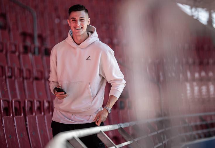 19-letni Benjamin Šeško je trenutno najbolj vroče slovensko nogometno ime. | Foto: Guliverimage/Vladimir Fedorenko