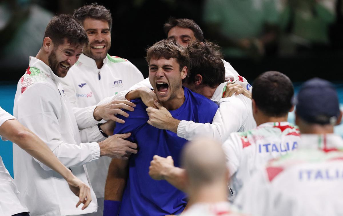 Italij Davisov pokal | Italija je postala prva reprezentanca, ki je trikrat zapored osvojila Davisov pokal. | Foto Reuters
