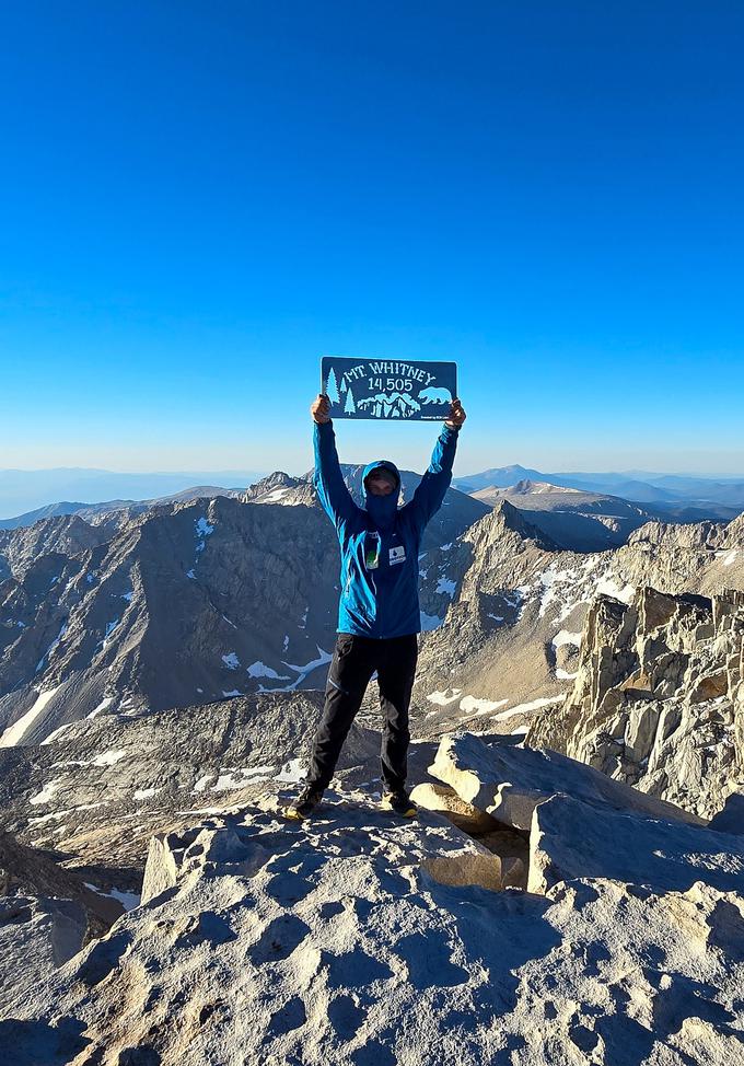 Kot obvoz s PCT je osvojil Mount Whitney, 4.421 m. | Foto: Luka Zevnik