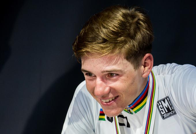 Vsega 18 mesecev po vstopu v profesionalno kolesarstvo je osvojil dve zlati medalji v konkurenci U23 na svetovnem prvenstvu v Innsbrucku. | Foto: Vid Ponikvar