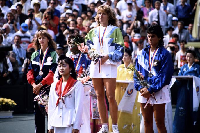 Steffi Graf | Steffi Graf je edina v zgodovini tenisa, ki je "grand slamu" v istem letu dodala še olimpijsko zlato. | Foto Guliverimage