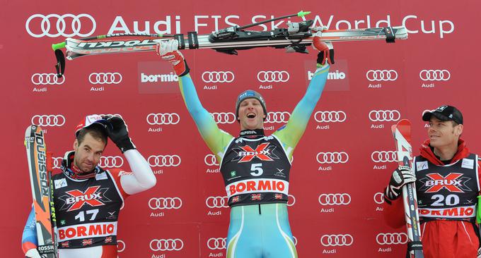 Jerman je dvakrat zmagal v smuku svetovnega pokala, v letih 2007 (Garmisch-Partenkirchen) in 2009, ko je bil najhitrejši še v Bormiu. | Foto: Getty Images