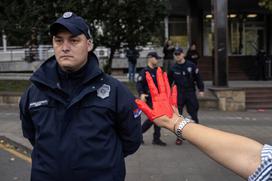 Protest v Beogradu po nesreči v Novem Sadu, Srbija