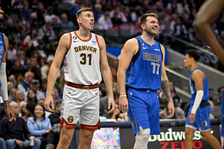 Z Dončićem se bosta spet srečala v noči na sredo, tokrat v Denverju. | Foto: Reuters