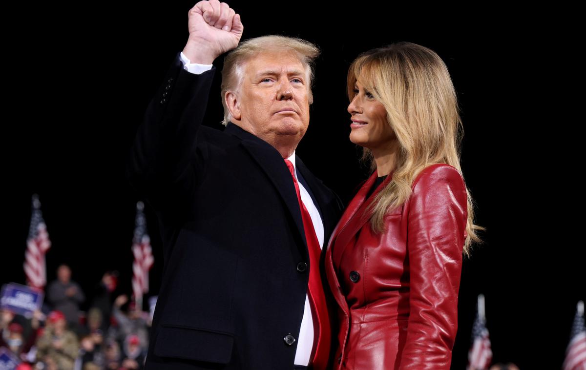 Donald in Melania Trump | Donald Trump je bil najbolj nenavaden predsedniški kandidat v zgodovini ZDA in je sprožal tudi ekstremna čustva na obeh straneh političnega spektra. | Foto Reuters