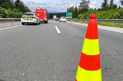 Huda nesreča na primorski avtocesti: motorist umrl na kraju