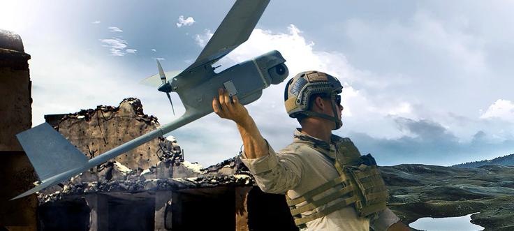Eden večjih izvidniških vojaških dronov podjetja AeroVironment. Družba je bila sicer ustanovljena že leta 1971, njihov prvi izdelek pa je bilo letalo, ki ga je bilo mogoče poganjati s pedali.  | Foto: AeroVironment.com
