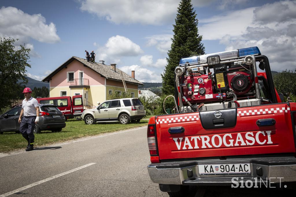 Posledice toče v Črnomlju, v Beli krajini.