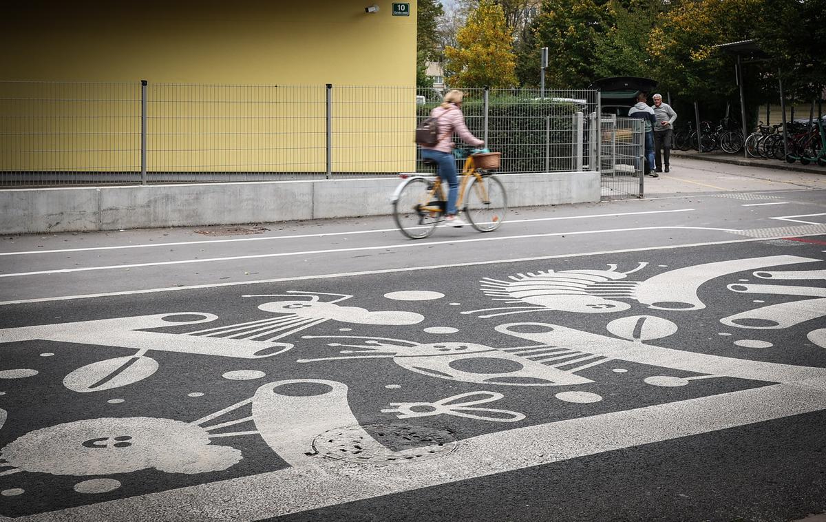 Zebre v Ljubljani | V vseh primerih drugačnih prehodov v Ljubljani gre za dodatne ureditve na cesti, ki prispevajo k opozarjanju voznikov na nižje hitrosti in ne vplivajo na promet.  | Foto Ana Kovač