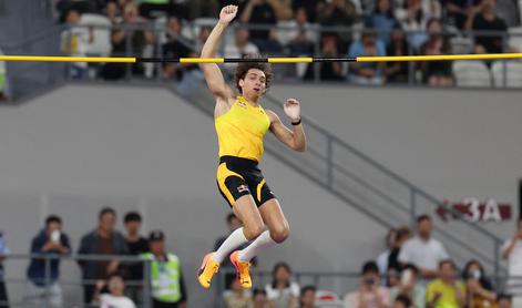 Duplantis do nove zmage, svetovni rekord tokrat ni padel