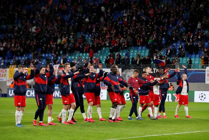 RB Leipzig je postal že sedmi nemški klub, ki se je v zgodovini lige prvakov prebil (vsaj) v četrtfinale.  | Foto: Reuters