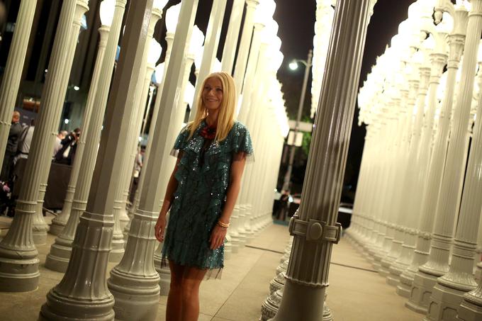 Gwyneth Paltrow na Guccijevi slavnostni prireditvi v losangeleškem muzeju umetnosti. | Foto: Getty Images