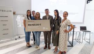 Modno podjetje Bestseller doniralo 69.750 evrov Slovenskemu združenju bolnikov z limfomom in levkemijo, L&L