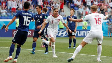 Japonska po zaslugi manjšega števila rumenih kartonov v izločilne boje
