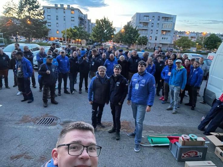 Del slovenske organizacijske ekipe, ki šteje več kot 130 ljudi. | Foto: AMTK Velenje