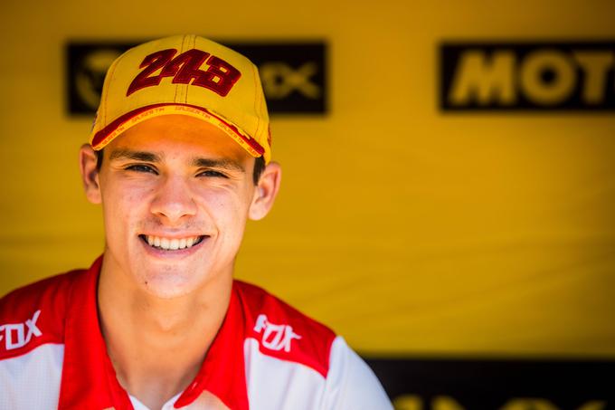 Tim Gajser leta 2015, ko je kot 18-letnik prvič zmagal na dirki svetovnega prvenstva. V MX2 jih je dosegel pet. | Foto: Guliverimage