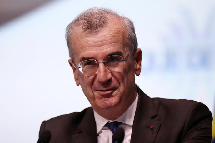 Francois Villeroy de Galhau | Francois Villeroy de Galhau je zatrdil, da med guvernerji ECB obstaja široko soglasje glede prihajajočega znižanja obrestnih mer. | Foto Reuters Connect