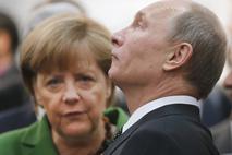 Angela Merkel in Vladimir Putin