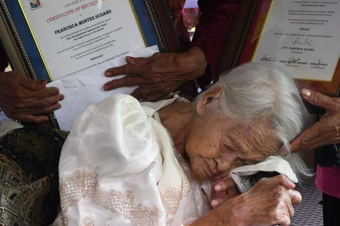 Lola Iska | Filipinci trdijo, da je bila Lola Iska, kakor so ji ljubkovalno pravili, najstarejša oseba v zabeleženi zgodovini. Guinnessova knjiga rekordov to trditev še preverja. | Foto City Government of Kabankalan