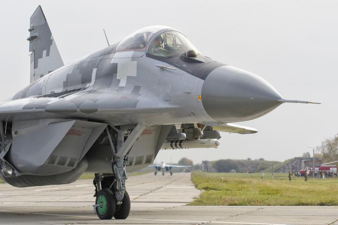 letalo MiG-29 | Ukrajinsko letalo MiG-29, lovsko letalo starejše generacije, ki je v ukrajinski vojaški letalski floti zelo pogosto. | Foto Guliverimage