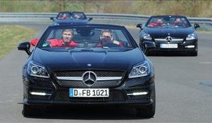 Müller, Podolski in Klose dirkali z mercedesi