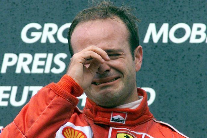 Rubens Barrichello Ferrari Hockenheimring 2000 | Rubens Barrichello je ob svoji prvi zmagi v formuli 1 – na 123. dirki – jokal kot dojenček. | Foto Guliverimage