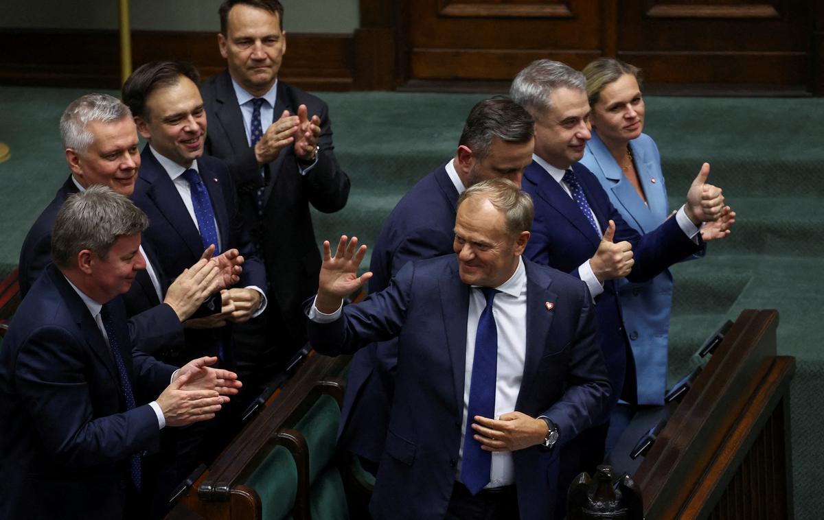 poljski parlament | Premier Donald Tusk je po objavi volilnih izidov dejal, da bo vlada sodelovala z novim predsednikom, kjer bo to potrebno in mogoče, kar pa bo "zahtevalo enotnost in pogum celotne koalicije".  | Foto Reuters