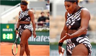 Kraljica, boginja, mama: Serena spet igrala v zanimivi opravi #foto #video