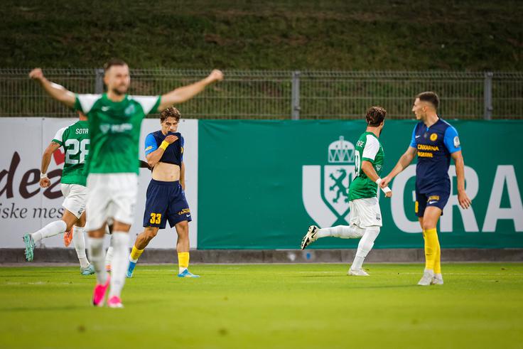 Egnatia je v 21. minuti povedla. | Foto: Luka Kotnik