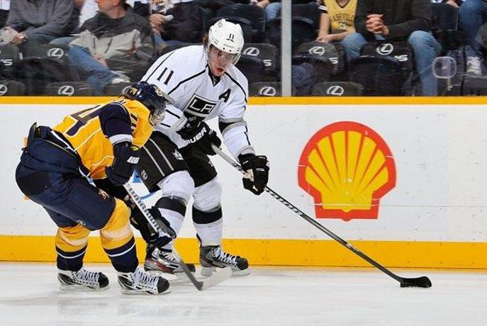 Kopitar podal za zmago v Nashvillu