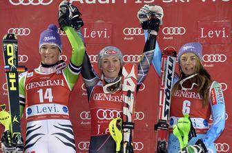 Za prvega jelena je morala premagati tudi Tino Maze