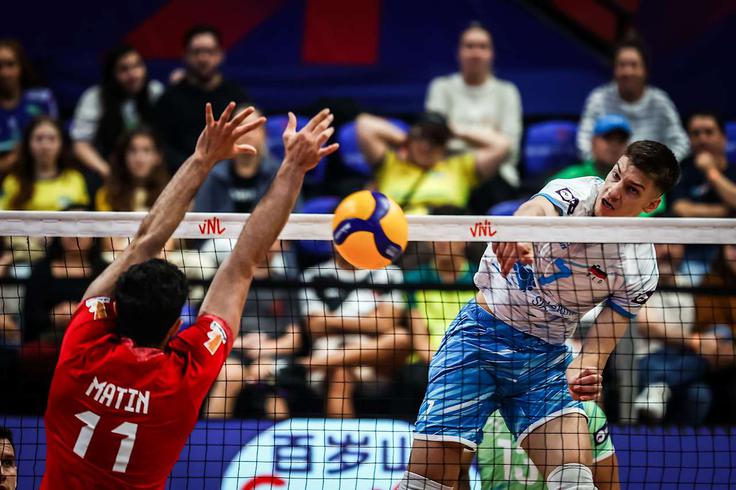 Slovenija Iran slovenska moška odbojkarska reprezentanca | Foto: VolleyballWorld
