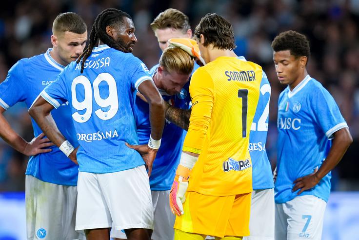 Inter : Napoli Kevin De Bruyne se je poškodoval po uspešno izvedeni enajstmetrovki. | Foto: Guliverimage