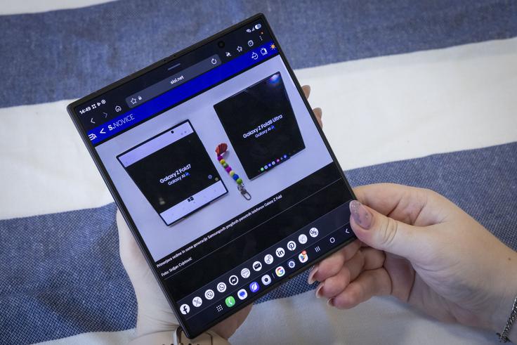 Samsung Galaxy Z Fold8 Ultra je brez dvoma najzmogljivejši Samsungov pregibni pametni telefon.  | Foto: Gaja Hanuna