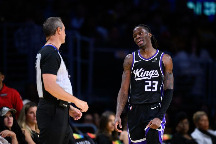Keon Ellis, rezervist Sacramenta, je za tri točke metal izvrstno (6/9). | Foto: Reuters