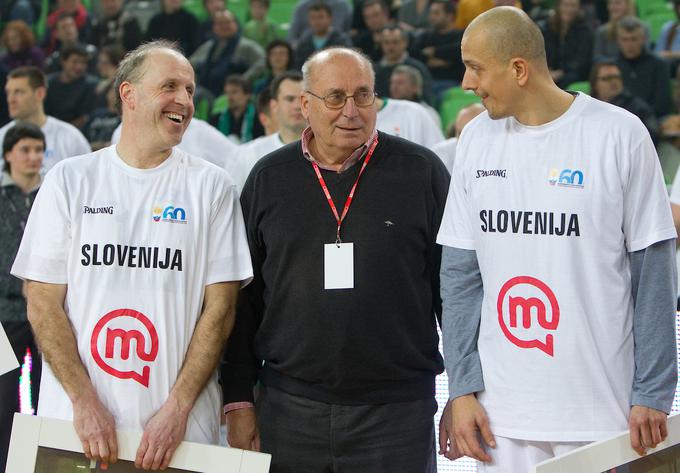 V družbi Iva Daneua in Borisa Gorenca - vsi trije so igrali pri Olimpiji. | Foto: Vid Ponikvar