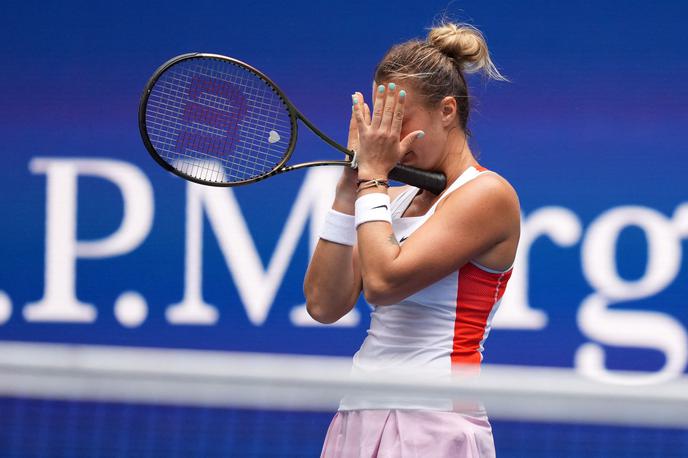 Arina Sabalenka | Arina Sabalenka je v četrtfinalu OP ZDA izločila Čehinjo Karolino Pliškovo. | Foto Reuters