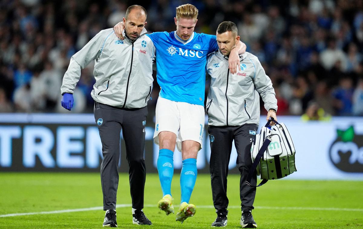 Kevin de Bruyne, Napoli | Kevin de Bruyne je do konca leta izgubljen za Napoli in belgijsko reprezentanco. | Foto Reuters