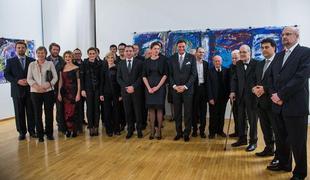 Modni pogled na nagrajence in udeležence Prešernove proslave