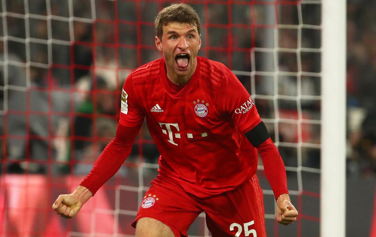 Thomas Müller Bayern | Thomas Müller je ob koncu prvega polčasa povišal prednost na 2:0. Na koncu so Bavarci zmagali kar s 5:0. | Foto Reuters