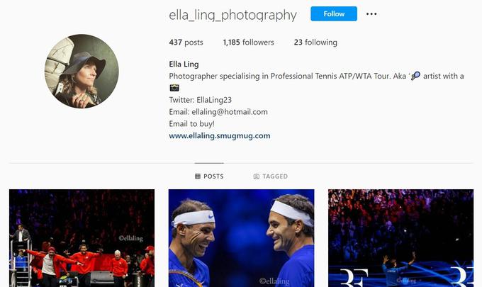 Instagramov profil fotografinje Elle Ling, ki je posnela nepozabno fotografijo.  | Foto: 