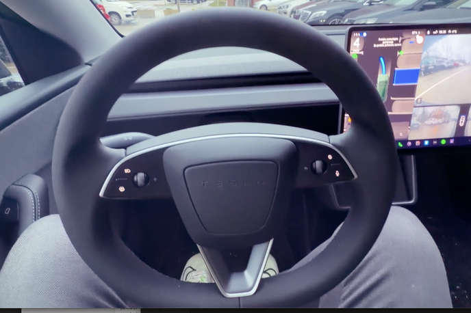 Tesla parkiranje | Foto zajem zaslona