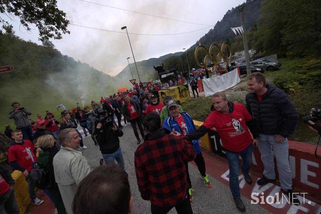 Sprejem za Primoža Rogliča v Zagorju ob Savi