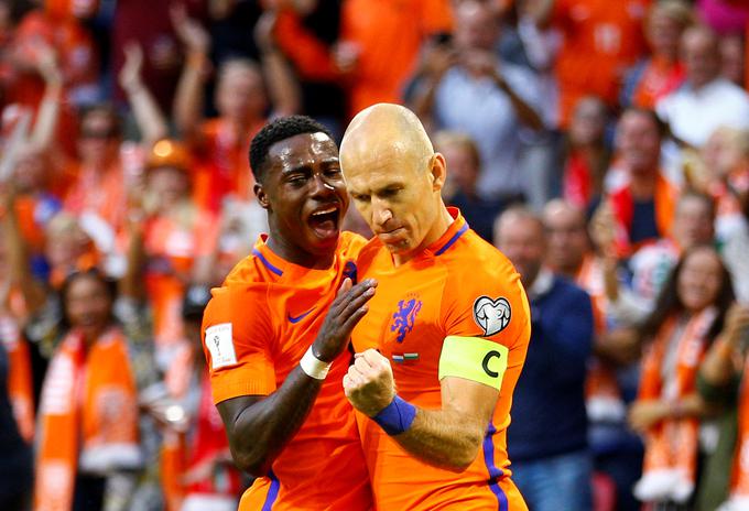 V kvalifikacijah za SP 2018 je za Nizozemsko do zdaj zbral sedem nastopov, tri gole in podajo. | Foto: Reuters