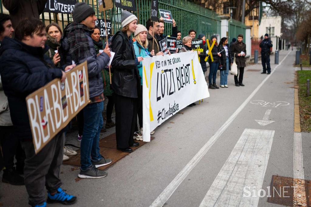 protest pred nemškim veleposlaništvom, Lützerath