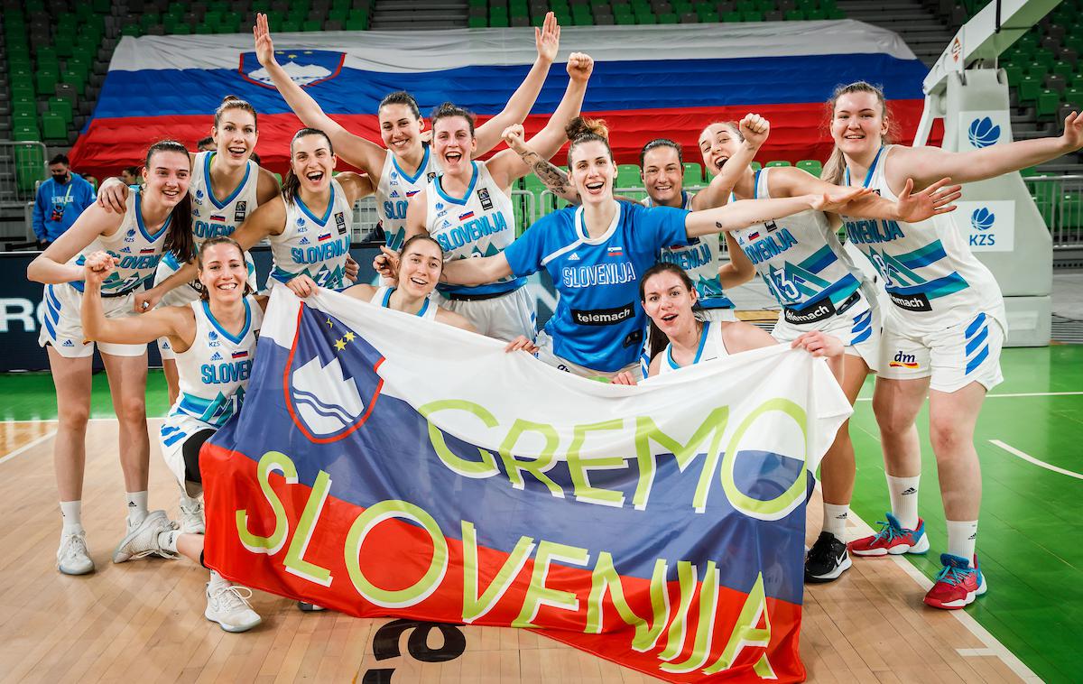 Slovenija Islandija ženska košarkarska reprezentanca | Slovenske košarkarice bodo v ponedeljek izvedele imena tekmic na Euru. | Foto Vid Ponikvar